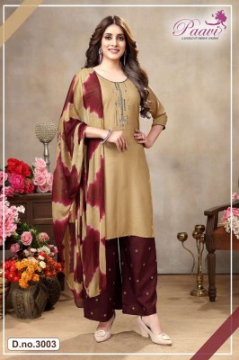 paavi presents alokhi vol 3 rayon Kurti palazzo and dupatta set New Kurti catalogue kurtis catalogs