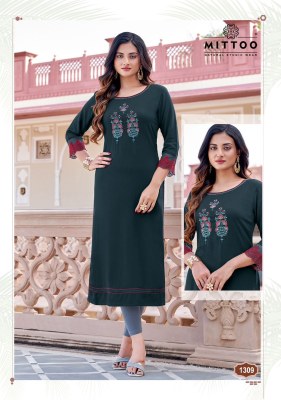 palak vol 36 by mitto heavy reyon embroidered kurti catalogue at affordable rate kurtis catalogs