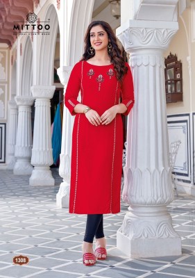 palak vol 36 by mitto heavy reyon embroidered kurti catalogue at affordable rate kurtis catalogs