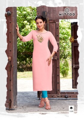 palak vol 38 by Mittoo heavy reyon embroidered kurti catalogue at affordable rate  kurtis catalogs