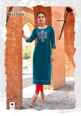 palak vol 38 by Mittoo heavy reyon embroidered kurti catalogue at affordable rate  kurtis catalogs
