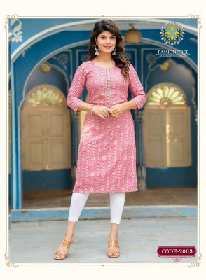passion tree by albeli vol 2 presenting designer rayon gold printed straight kurti  catalogue at wholesale price kurtis catalogs