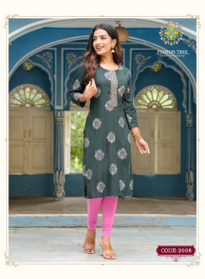 passion tree by albeli vol 2 presenting designer rayon gold printed straight kurti  catalogue at wholesale price kurtis catalogs