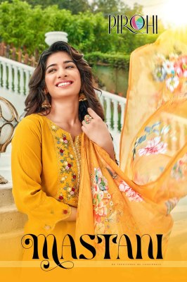 pirohi by mastani fully stitched kurti pant and dupatta catalog  Amavi