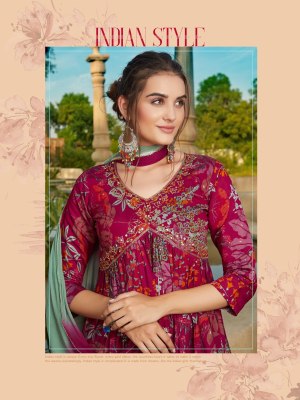 pirohi by rajavir by heeriye vol 2 muslin print pure handwork neck design kurti pant and dupatta catalog at wholesale price kurtis catalogs