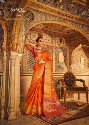 rajyog rajpath by angelica Launching an astonishing Color Range tussar silk saree cataliog at wholesale price Amavi
