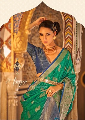 rajyog rajpath by angelica Launching an astonishing Color Range tussar silk saree cataliog at wholesale price sarees catalogs