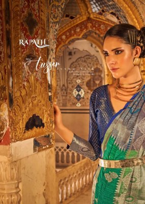 rajyog rajpath by angelica Launching an astonishing Color Range tussar silk saree cataliog at wholesale price sarees catalogs