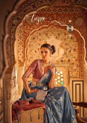 rajyog rajpath by angelica Launching an astonishing Color Range tussar silk saree cataliog at wholesale price sarees catalogs