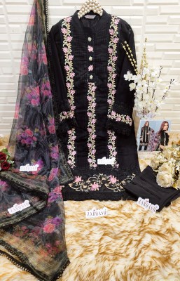 readymade collection by Zarqash Heavy gorgette  embroidered with pleats and laces pakistani suit catalog at wholesale price pakistani suit catalogs