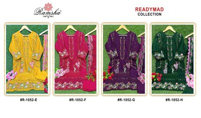 reshma present readymade R-1052 newly designer pakistani suit catalog at wholesale price readymade suit catalogs