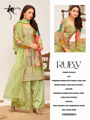 ruby by Radha trends heavy premium embroidered readymade suit collection at amaviexpo Amavi