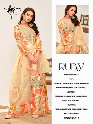 ruby by Radha trends heavy premium embroidered readymade suit collection at amaviexpo readymade suit catalogs