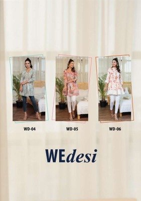 s4u new we desi design no wd 01 to wd 06  beautiful designers western short top collection wholesale  kurtis catalogs