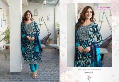 sara vol 3 by Poonam Heavy reyon foil printed fancy anarkali suit catalogue at affordable rate fancy Anarkali suit catalogs