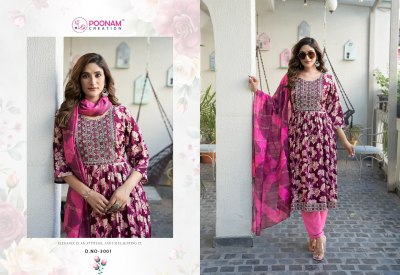 sara vol 3 by Poonam Heavy reyon foil printed fancy anarkali suit catalogue at affordable rate fancy Anarkali suit catalogs