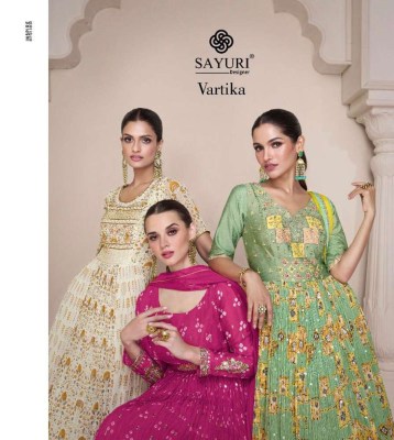 sayuri designer vartika real georgette full stitched gown dress wholesaler in Surat  Amavi