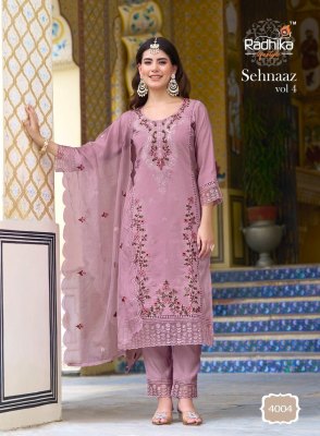 sehnaz vol 4 by radhika life style pure roman work kurti pant and dupatta catalogue  readymade suit catalogs