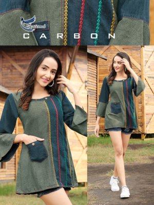 seriema by wonder pure cotton denim top catalog at wholsale rate 