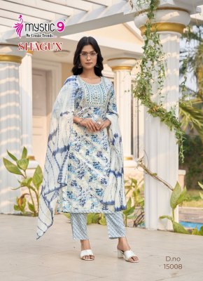 shagun vol 15 by Mystic 9 Premium quality reyon capsule printed readymade suit catalogue at low rate readymade suit catalogs