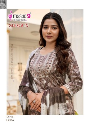 shagun vol 15 by Mystic 9 Premium quality reyon capsule printed readymade suit catalogue at low rate readymade suit catalogs