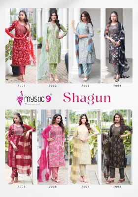 shagun vol 7 by mystic 9 capsuale foil printed readyamade suit catalogue readymade suit catalogs