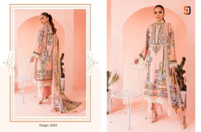 sharaddha designer queen court vol 2 lawn cotton printed embroidery patch work Pakistani suit catalogue wholesale chiffon dupatta  pakistani suit catalogs