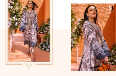 sharaddha designer queen court vol 2 lawn cotton printed embroidery patch work Pakistani suit catalogue wholesale cotton dupatta  pakistani suit catalogs