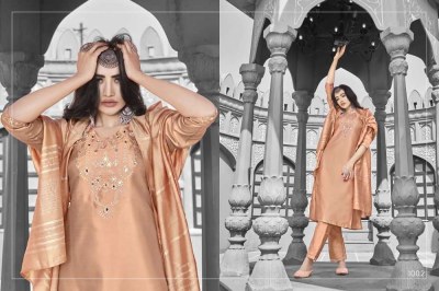 sweety fashion moscow fancy silk heavy handwork Kurti pants and dupatta set catalogue wholesale rate  kurtis catalogs
