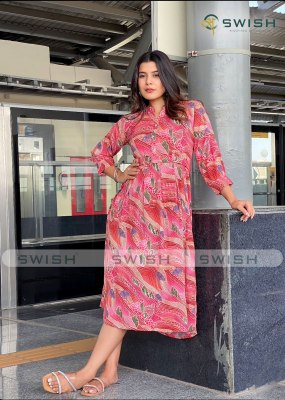 swish new launch Metrogirls  rich rayon printed Flair Kurti With Belt wholesale kurtis catalogs