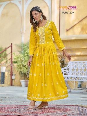 tips and tops by Lakhnavi vol 02 fancy reyon slub lakhnavi kurtis catalog at wholesale rate  kurtis catalogs