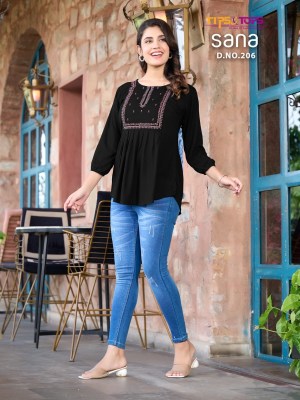 tips and tops by sana vol 2 fancy reyon western wear top catalog at wholesale price western wear catalogs