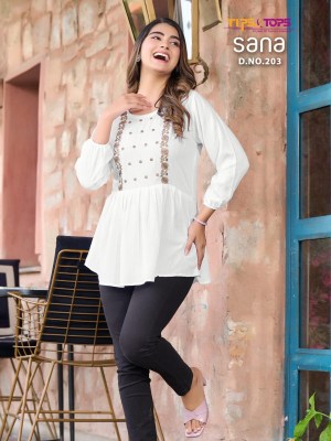 tips and tops by sana vol 2 fancy reyon western wear top catalog at wholesale price western wear catalogs