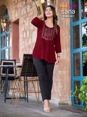 tips and tops by sana vol 2 fancy reyon western wear top catalog at wholesale price western wear catalogs