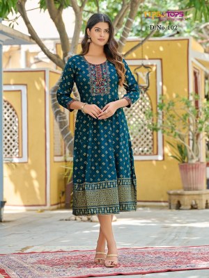 tips and tops launching a new catalog charmie Festive Wear Fancy Gowns style kurti catalog at wholesale price kurtis catalogs