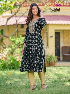 tips and tops new launch mohini vol 2 heavy rayon Hand work and Heavy Embroidery work Kurti wholesaler  kurtis catalogs