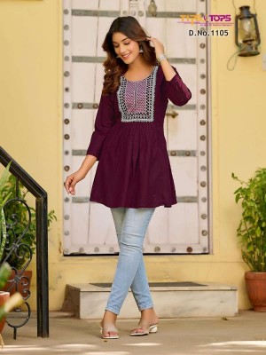tips and tops presents Bubbly vol 11 Fancy Western short top collation  kurtis catalogs