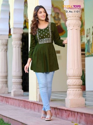 tips and tops presents Bubbly vol 11 Fancy Western short top collation  kurtis catalogs