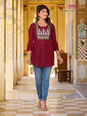 tips and tops presents Bubbly vol 11 Fancy Western short top collation  kurtis catalogs