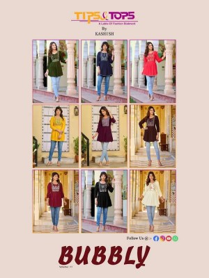 tips and tops presents Bubbly vol 11 Fancy Western short top collation  kurtis catalogs