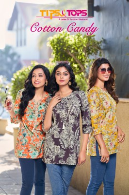 tips tops by cotton candy premium cotton foil printed short tops catalogue at lowe rate  Tips and tops