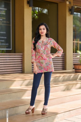 tips tops by cotton candy premium cotton foil printed short tops catalogue at lowe rate  western wear catalogs