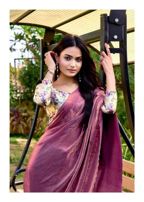 utopia vol 6 by L T Fashion Exclusive NC Malai silk with fancy saree and printed blouse collection sarees catalogs