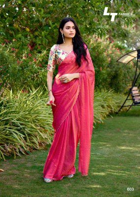 utopia vol 6 by L T Fashion Exclusive NC Malai silk with fancy saree and printed blouse collection sarees catalogs