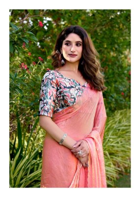 utopia vol 6 by L T Fashion Exclusive NC Malai silk with fancy saree and printed blouse collection sarees catalogs