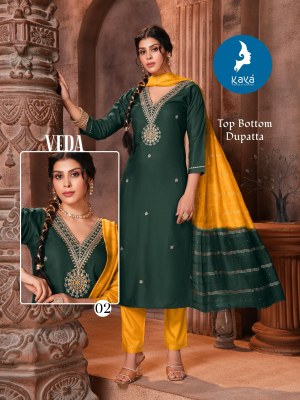 veda by Kaya 3 piece concept readymade suit with affordable rate readymade suit catalogs