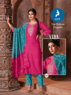 veda by Kaya 3 piece concept readymade suit with affordable rate readymade suit catalogs