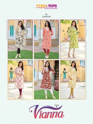 viana vol 2 by tips and tops heavy reyon printed kurti catalogue at low rate kurtis catalogs