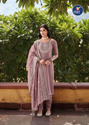 vitara fashion by Alaska exclusive designer kurti pent with dupatta readymade suit catalogs