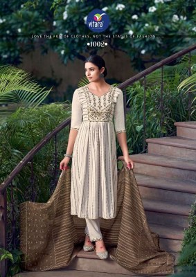 vitara fashion presents Rasiya exclusive designer  Kurti pent with dupatta Set Kurti catalogue wholesale rate  kurtis catalogs